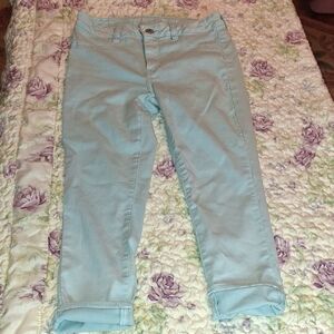 American Eagle Outfitters Blue Ankle Cropped Jeans